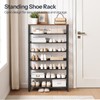 HOOBRO Shoe Rack for Front Door Entrance, 8-Tier Large Shoe