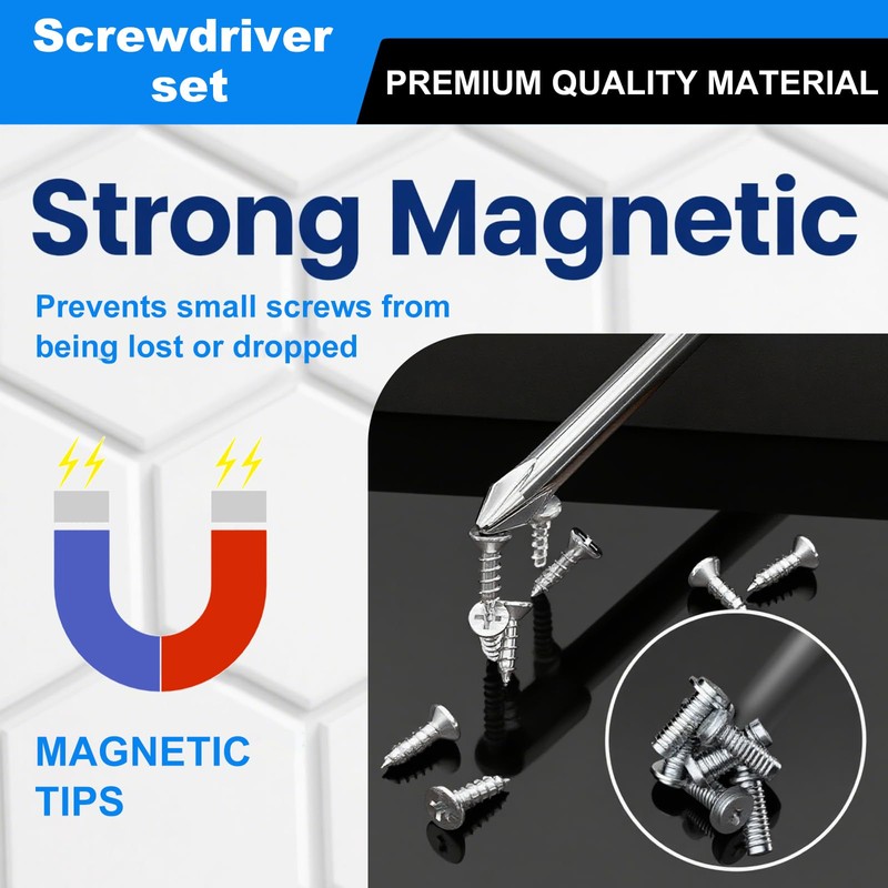 3PCS Offset Screwdriver Set S2 Steel L-Type Double Head Offset