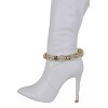 Alwasytyle4you Women Fashion Gold Metal Chain Boot Bracelet Shoe Skulls