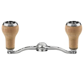 Gomexus CH100 Reel Handle, Compatible with Daiwa, Shimano Bait Reels, Double Handle, Seaborg, Saltiga, Ocea Conquest, Double Prong Reel Handle Replacement, 3.9 inches (100 mm) Cork Handle Knob
