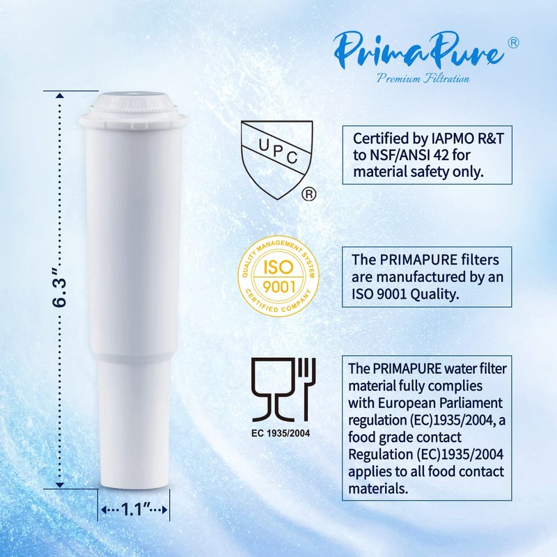 3-Pack PrimaPure Espresso Coffee Machine Water Filter Replacement For Jura