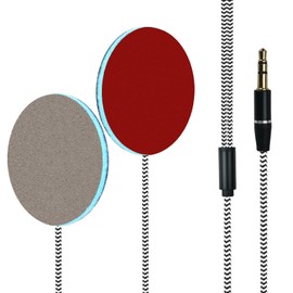 Wired Ultra Thin 4mm Pillow Speakers Stereo,Sleeping Music Headphones for Side Sleepers(3.5mm Jack)