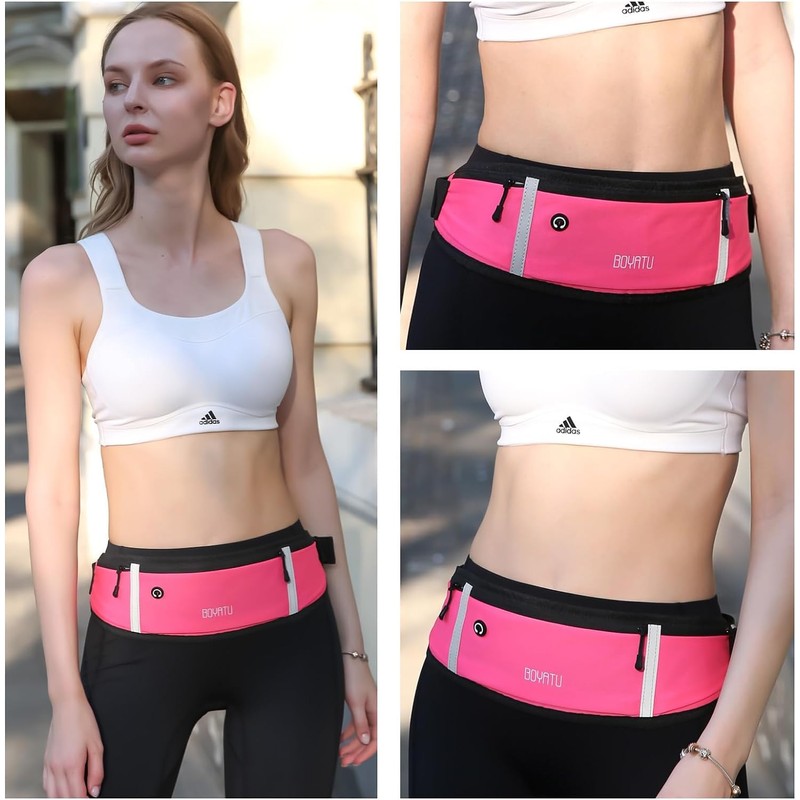 Running Belt Waist Fanny Pack: Waterproof Phone Holder Workout Pouch