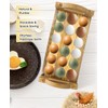 Pulchrum Wooden Egg Holder, 3 Layer Fresh Egg Holder Countertop,