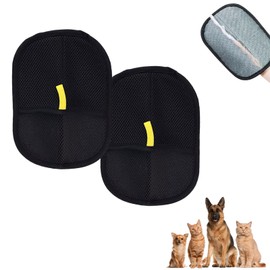 Mizijia Fellmagnet, Generisch Fellmagnet Handschuh, Fellmagnet, Katzen/Hunde Handschuhe, Pet Grooming Gloves, Statische Haarentfernungshandschuhe Für Haustier Glattes und Gesundes Fell (2)