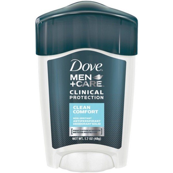 Dove Men + Care Clinical Protection Antiperspirant Deodorant Solid Clean Comfort 1.70 oz (Pack of 5)