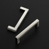 Ravinte 10 Pack Solid Brushed Nickel Kitchen Cabinet Handles Cabinet