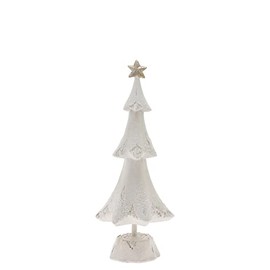 Boston International Christmas Winter Holiday Tabletop Tree Decoration, Medium, Pearly Snow