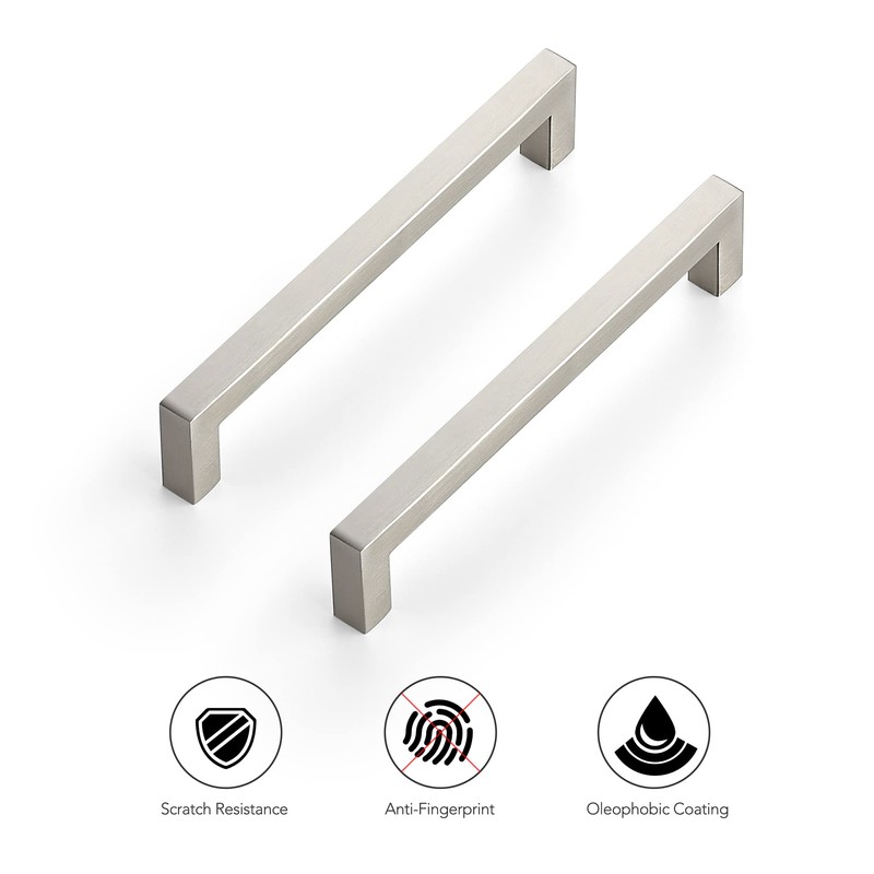 Ravinte 20 Pack 6-1/4 Inch Kitchen Square Cabinet Handles Satin