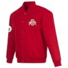 JH Design Ohio State Buckeyes Jacket Poly Twill Snap Up