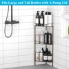 HuggieGems 3 Tier Floor Standing Corner Shower Caddy Organizer Shelf