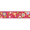 RoomMates Repositionable Childrens Wall Sticker Border - Floral Scroll Orange