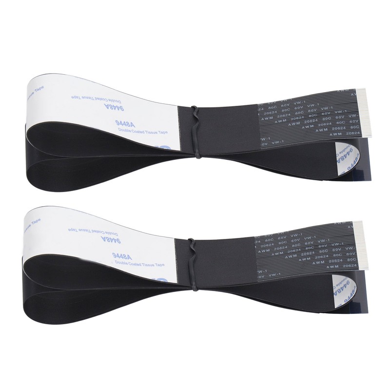 2PCS FPC Cable with Adhesive 30 Pin Flat Cable Flexible