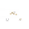 2Pairs Rimless Glasses Gold Screw Washer Screw Nut Plastic Screw