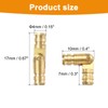 sourcing map 50Pcs Invisible Barrel Hinges, 4x17mm Brass Concealed Hinge,