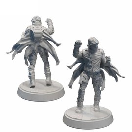 Starfinder Miniatures: Human Thief Sci-Fi RPG Miniature - Tabletop Game Figure for Starfinder & DND - Primed & Ready to Paint - RPGs, Wargames & Collectors - by Archon Studio
