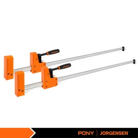 Jorgensen 48" Bar Clamp Set 2-pack 90° Cabinet Master Parallel Jaw Bar Clamp Set