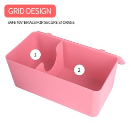 ChengFu Pad and Tampon Organizer for Bathroom,Sanitary Napkin Holder, Pad and Tampon Organizer for Period, Sanitary Napkin Storage Container, Light Pink