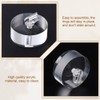 AHANDMAKER 2Pcs Acrylic Ring Display Holder, Flat Round Clear Ring