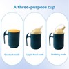 UCFBWO Adult Sippy Cup for Elderly, Stainless Steel Beaker with