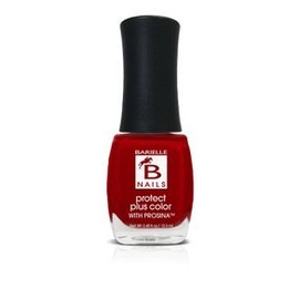 Barielle Protect Plus Color Nail Polish - Academy Award, A Creamy True Red Nail Color with Prosina .45 ounces