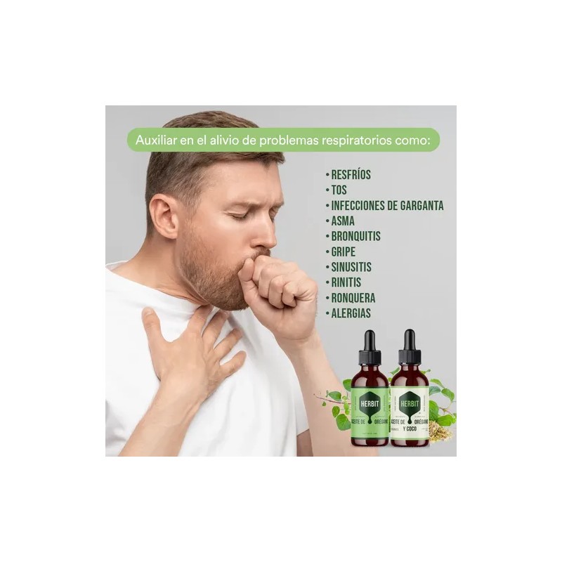 Aceite De Orégano Oliva Y Coco X2 Herbit 30ml Naturales
