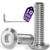 Pack of 10 M8 x 40 Flat Head Screws Stainless