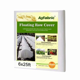 Agfabric Heavy Floating Row Cover and Plant Blanket, 0.9oz Fabric of 6x25ft for Frost Protection and Terrible Weather Resistant