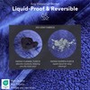 Waterproof Blanket King Size (Indigo, 82x82") Absorbent, Leakproof Fleece Protector