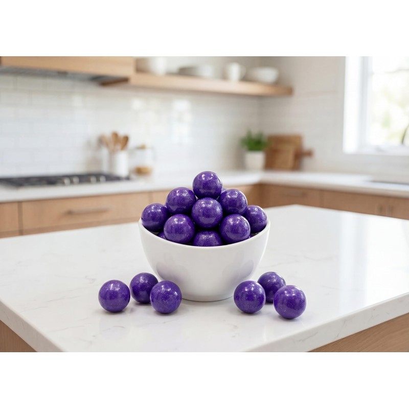 Grape Gumballs 1.5 lb Bag – Purple Bubble Gum Balls,