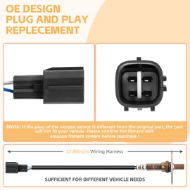 Nifeida 234-9001 O2 Sensor de oxígeno de aire ascendente Relación de combustible de repuesto compatible con vehículos Toyota - Tundra, Tacoma, 4Runner 2000 2001 2002 2003 2004-2.4L 2.7L 3.4L