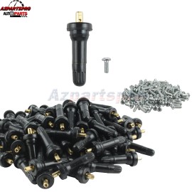 Azpartspro 100pcs TPMS Tire Pressure Sensor Valve Stem Kit For Pontiac Saturn Subaru Suzuki