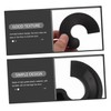Tofficu 2pcs Silent Door Stopper Wedge Anti-Skid Half-Circle Design Plastic