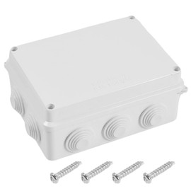 Winova Junction Box, Electrical Box, Plastic Case, ABS, IP65 Waterproof, Dustproof, Reliable Durability for Indoor and Outdoor Use, Wiring Box, 5.9 x 4.3 x 2.8 inches (150 x 110 x 70 mm), Pack of 1