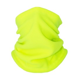 Supeniu Winter Neck Warmer, Neon Yellow Polar Fleece Neck Gaiter Warm Face Cover, Cold Weather Ski Face Mask Windproof Scarf for Men & Women (Neon Yellow)