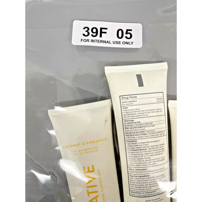 Native 3 PACK Native Mineral Sunscreen SPF 30 COCONUT &