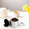 Tosnail 6 Pack Round Metal Tins Canister with Window Top