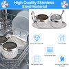Akamino 2 Pcs Stainless Steel Sugar Bowl with Lid Spoon