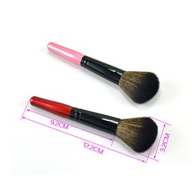 Healeved 2pcs Premium Nylon Makeup Brushes Set Long Handle Powder Blush Brushes for Women Wooden Handle for Easy Grip for Daily and Professional Use