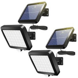 Shuniu Solar Lights Outdoor with Motion Sensor, 56 LEDs Ultra Bright IP65 Waterproof Separable Solar Porch Light, Solar Security Light for Patio Yard Deck Garage Driveway Porch Fence (2 Pack)