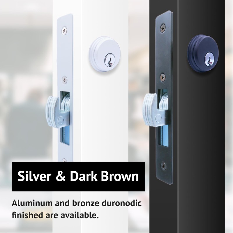 elox Storefront Narrow Stile Mortise Door Lock Hookbolt, Sliding Bolt