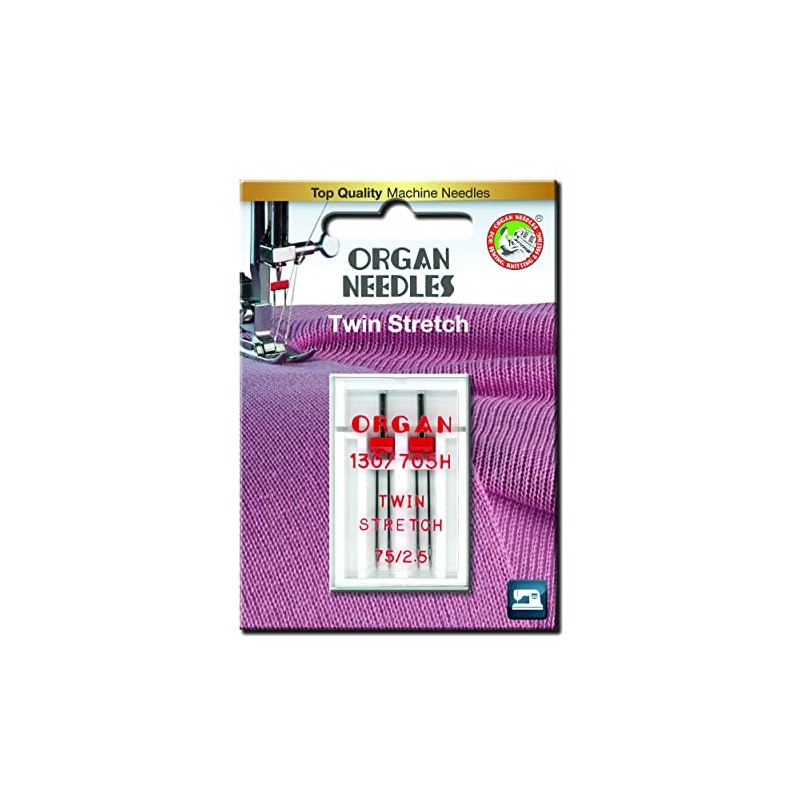 Organ Sewing Machine Twin Needles STRETCH 75 / 2.5 FITS