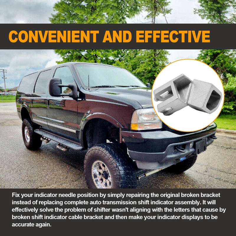 Shift Indicator Cable Metal Bracket Compatible with Ford E150 E250