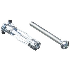 Molly M14150PB Accessory Wall Plug Metal 50 Pieces 4 x 33 mm Hollow + Screws – Material – Packaging Pro, Grey, Set of 100