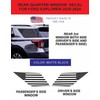 Compatible with Ford Explorer 2020-2024 | Precut American Flag Window