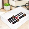 WOONEKY Plastic Drawer Storage Box Set 4 Compartment Organizers for