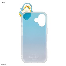 Gourmandies mofusand Frame IIIIfit Clear iPhone16 Compatible Case Shark Nyan MOFU-49A