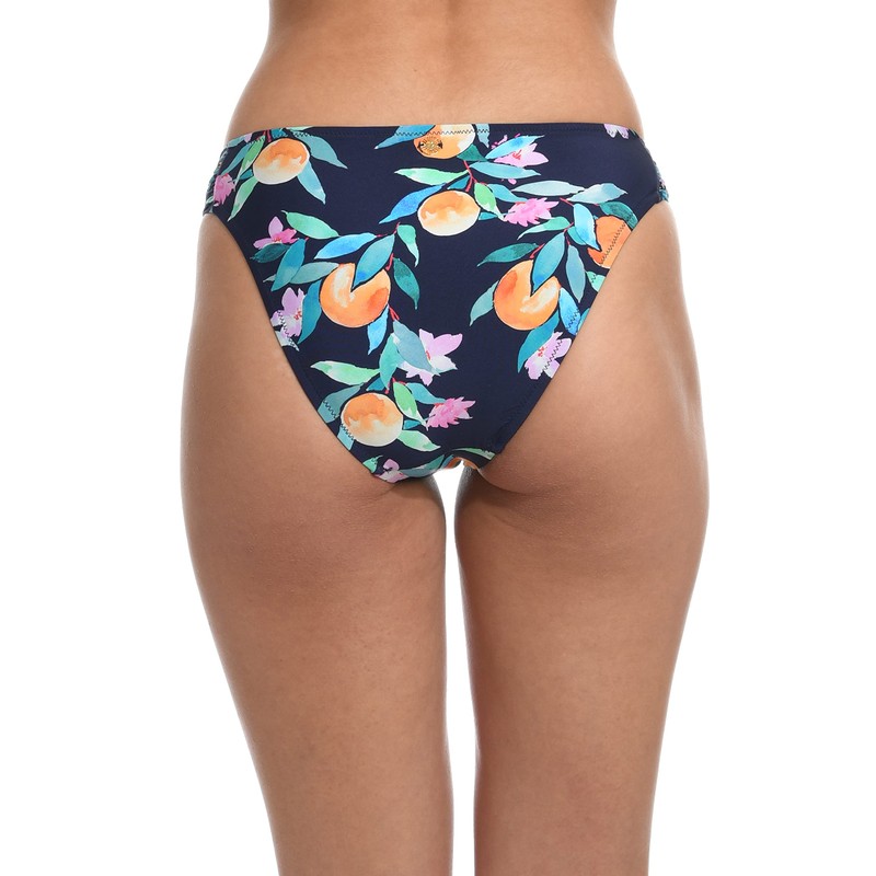 Sunshine 79 Parte Inferior de Bikini Hipster Fruncido Lateral, Multi//Paz,