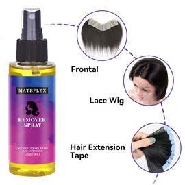 Tape in Extension Remover Spray,Adhesive and Residue Fast Acting Wig Glue Remover?Solvent for Hair Replacement Adhesive Residue,Removes Hair Glue, Wig Tape&Double Sided Extension Tape (118 ml)