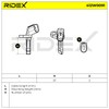 RIDEX ABS Sensor 412W0091 Rear Left, Front Right 918 Spyder